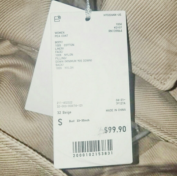 Uniqlo Woven Pea Coat - Picture 5 of 7